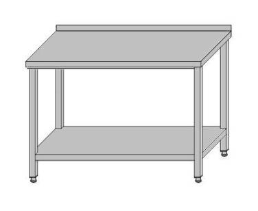 Stół przyścienny z półką 400x600x850