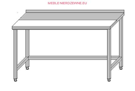 Stół roboczy przyścienny otwarty wzmocniony z deską do krojenia 2000x700x850