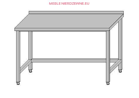 Stół przyścienny bez półki wzmocniony 1400x600x850