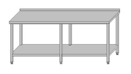 Stół przyścienny z półką 2900x700x850