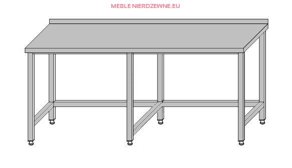 Stół przyścienny bez półki wzmocniony 2500x600x850