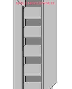 Szafa magazynowa 1-drzwiowa o wysokości 2000 mm