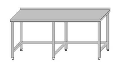 Stół przyścienny bez półki wzmocniony 2400x600x850